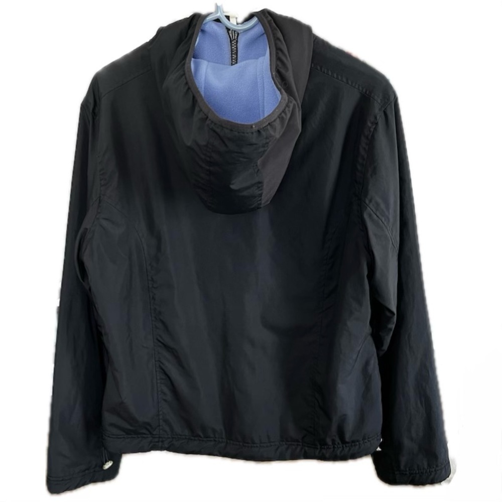Champion Women’s Windbreaker Jacket Hooded Lightweight Black Medium - Picture 3 of 9